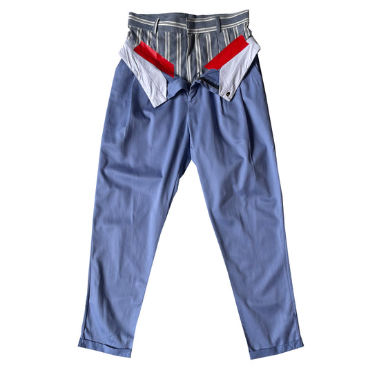 SHAM TROUSERS | BLUE STRIPES
